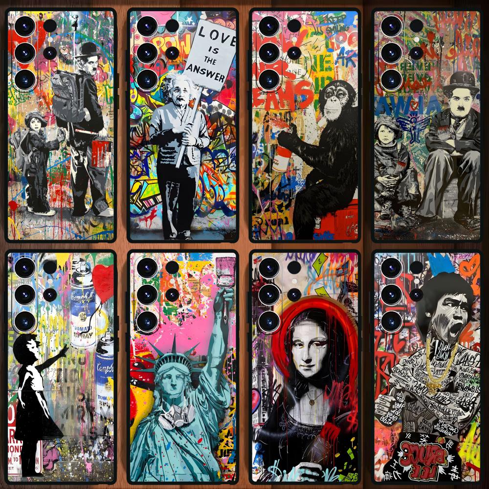 Phone Cases For Samsung - Banksy Graffiti Art Telefoon Case Voor