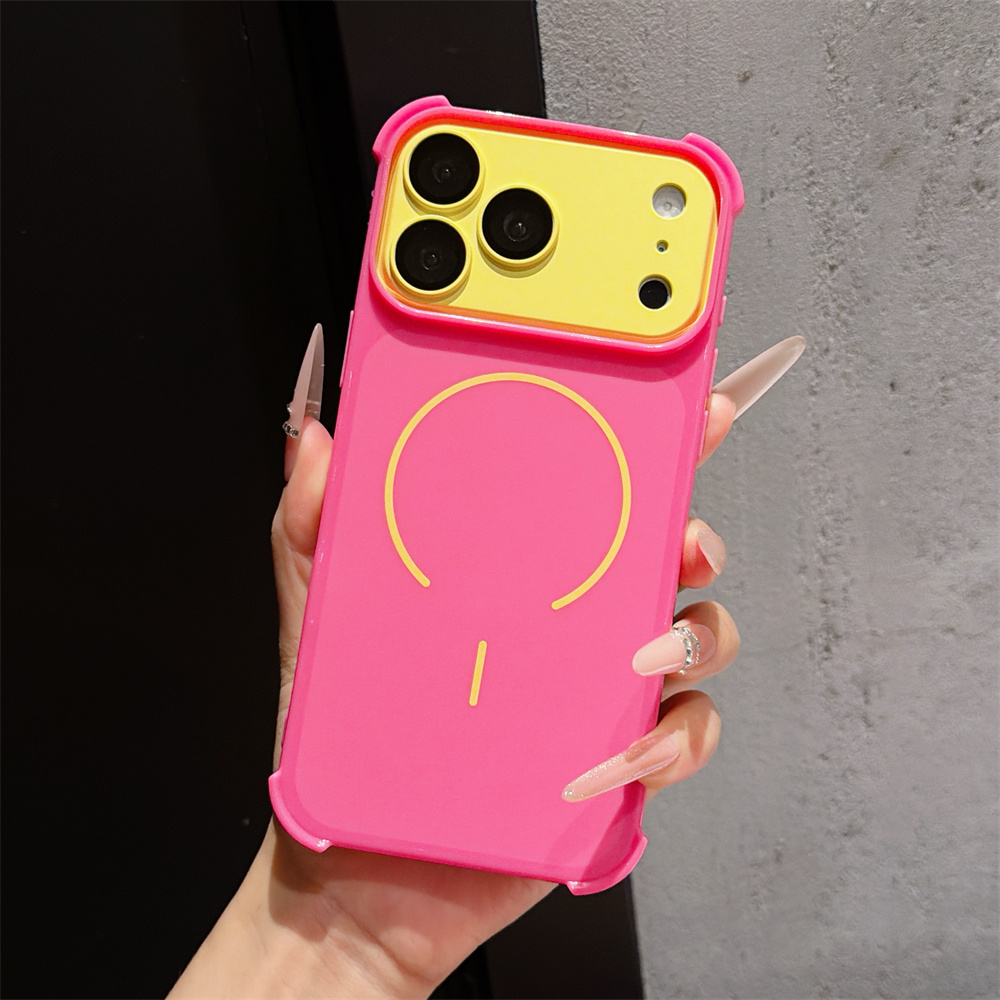 Phone Cases For Iphone 15 - Contrastkleurige Armor Telefoonhoes voor iPhone 17