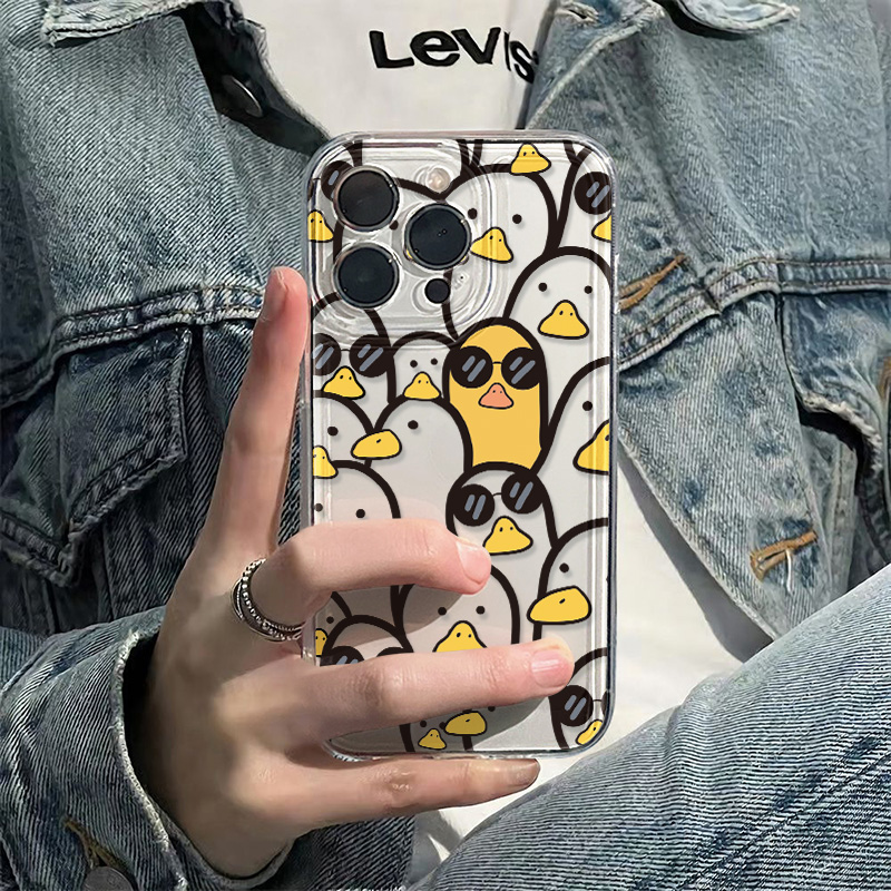 Phone Cases For Girls - Leuke Cartoon Duck Case Meisjes Voor