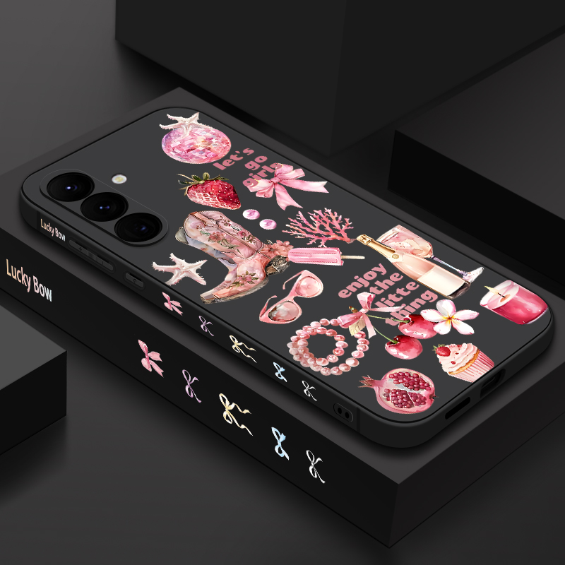Phone Cases Cherry - Telefoonhoesje met aardbei-kersenpatroon voor Samsung Galaxy