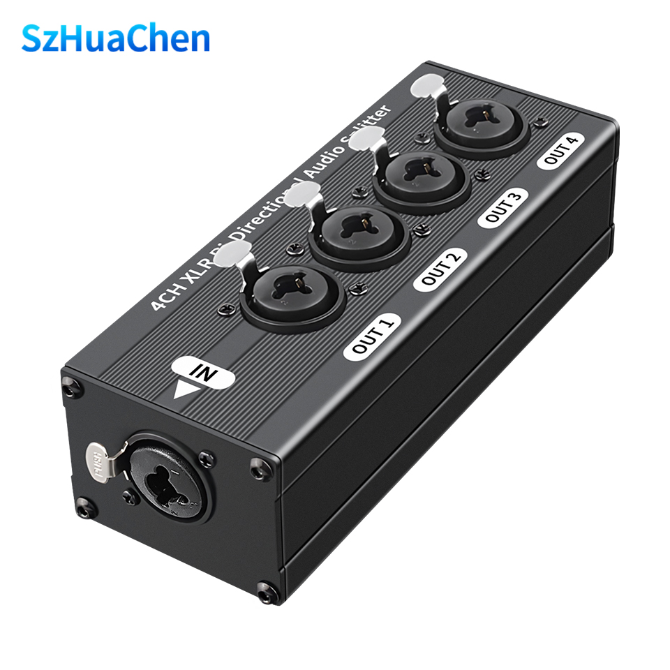 Phone Cases Uk - 6.35mm Interface 1x4 XLR Gebalanceerde Audio