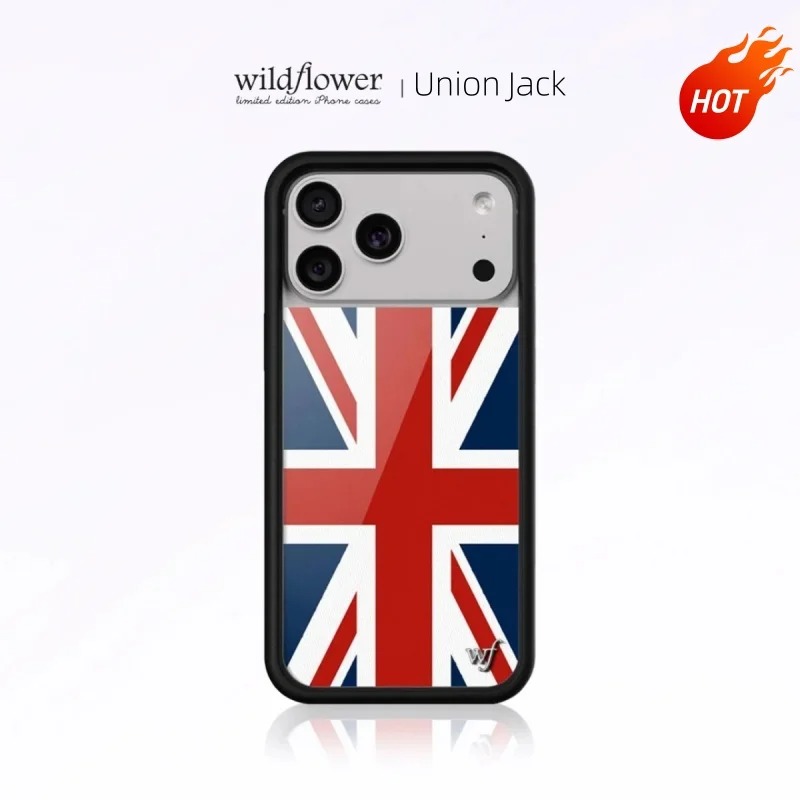 Phone Cases Uk - Mode Wildflower INS Union Jack Telefoonhoesje