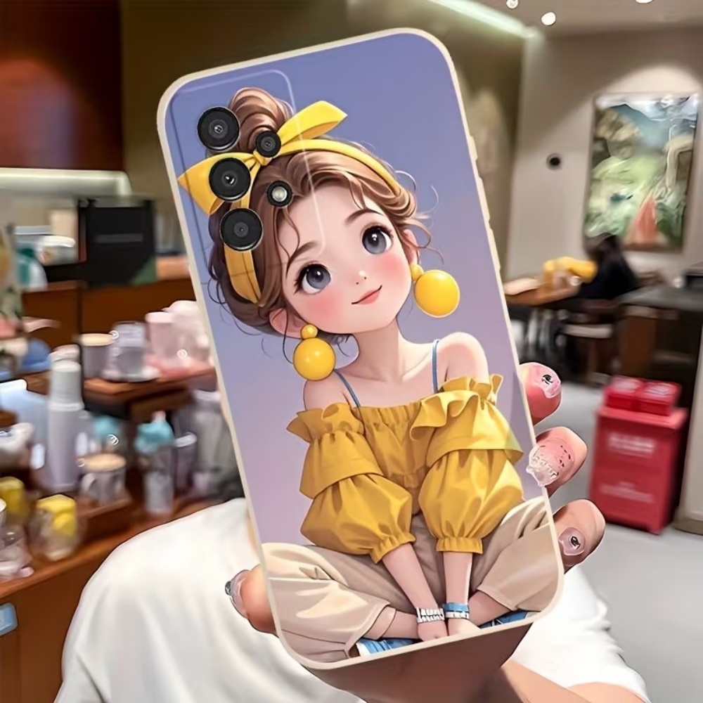 Phone Cases For Girls - Schattig cartoonmeisjes patroon design telefoonhoesje voor