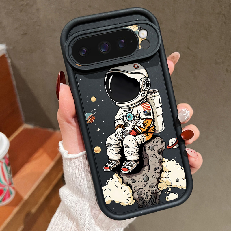 Phone Cases Google Pixel 9A - Cartoon Astronaut Print TPU Telefoonhoesje voor