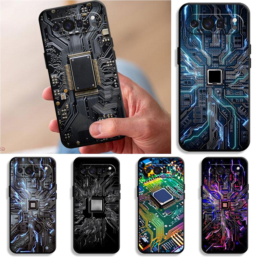 Phone Cases Google Pixel 9A - Retro printplaat telefoonhoesje voor Google Pixel