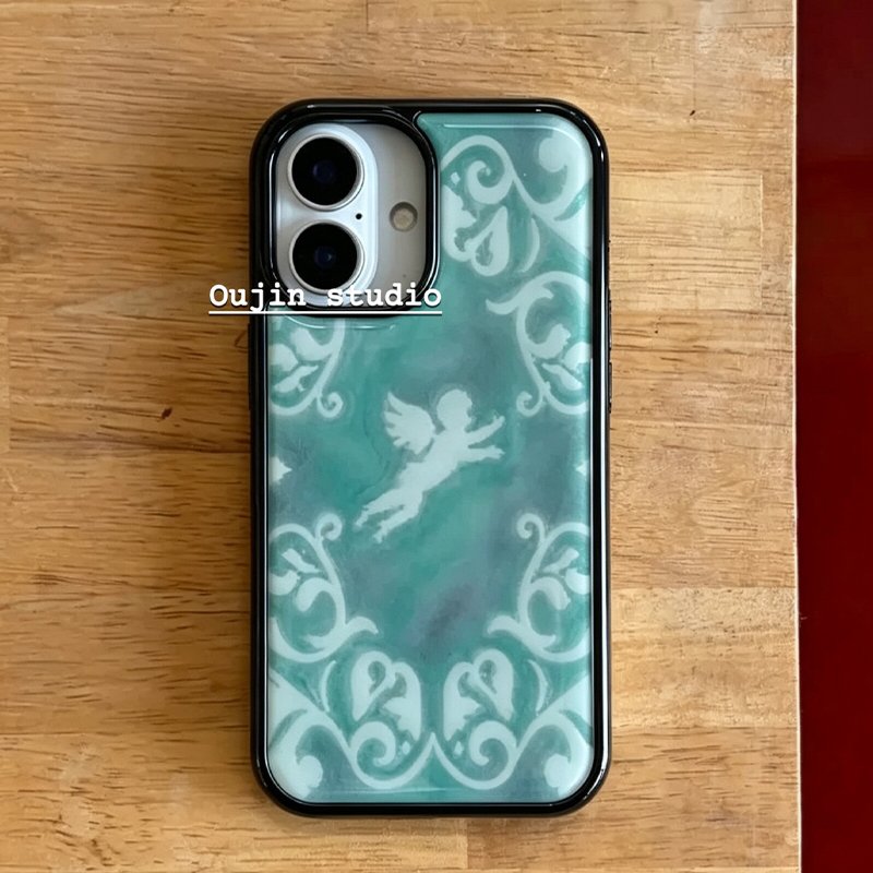 Mintgroene barokke patroon eng - Phone Cases Green recensie en prijs