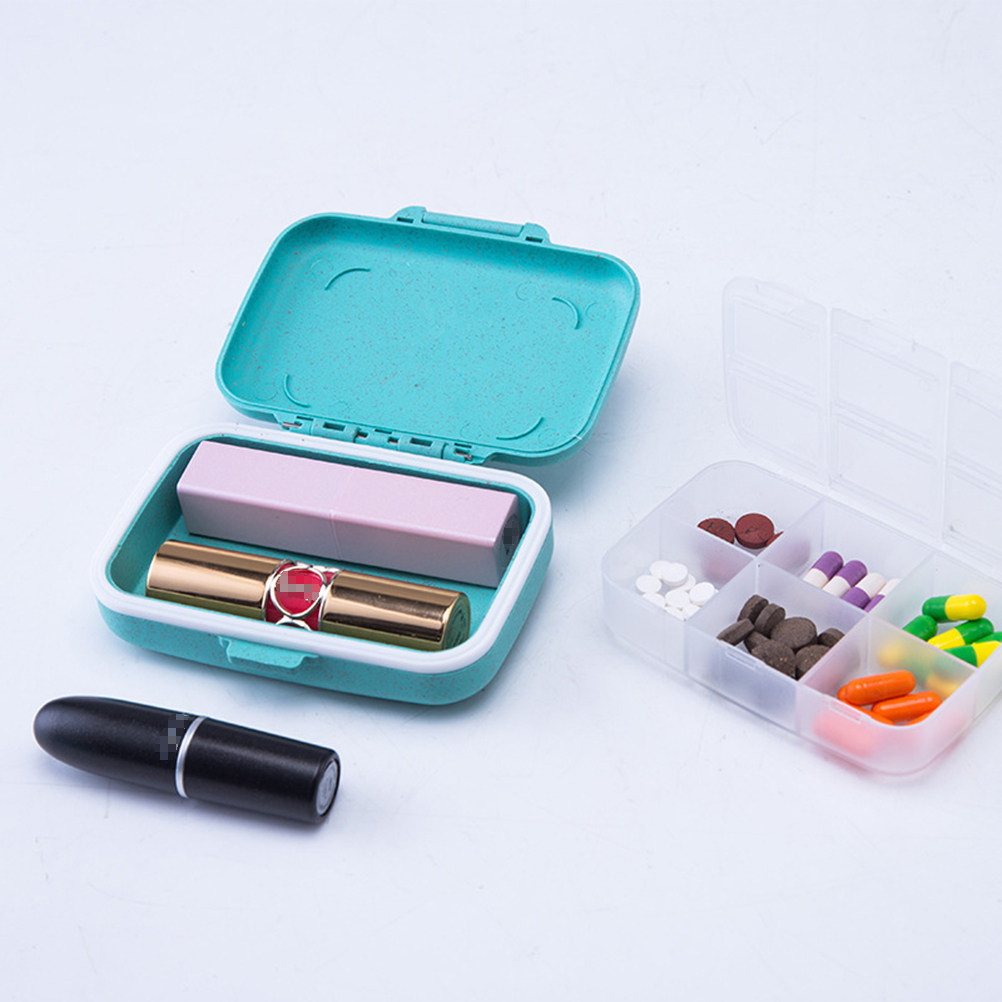 Draagbare pilendoos met zes co - Biodegradable Eco Case recensie en prijs