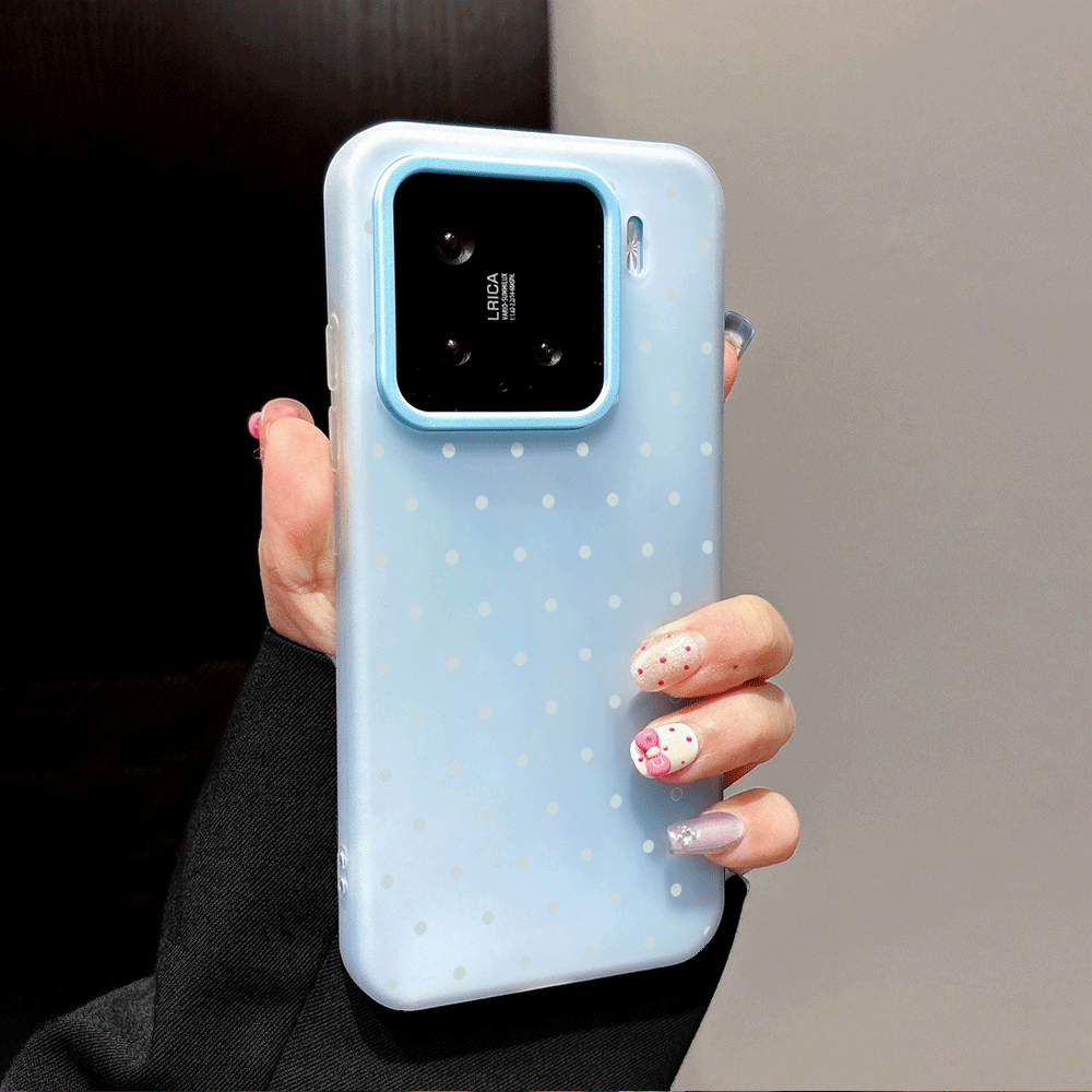 Schattig lichtblauw polkadot t - Phone Cases Polka Dot recensie en prijs
