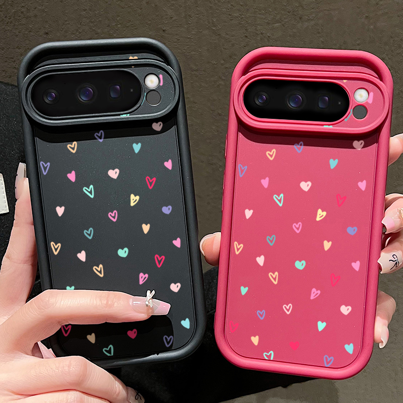 Kleurrijke Kleine Harten Zacht - Phone Cases Google Pixel 9A recensie en prijs
