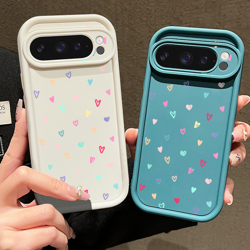 Kleurrijke Kleine Harten Zacht - Phone Cases Google Pixel 9A recensie en prijs