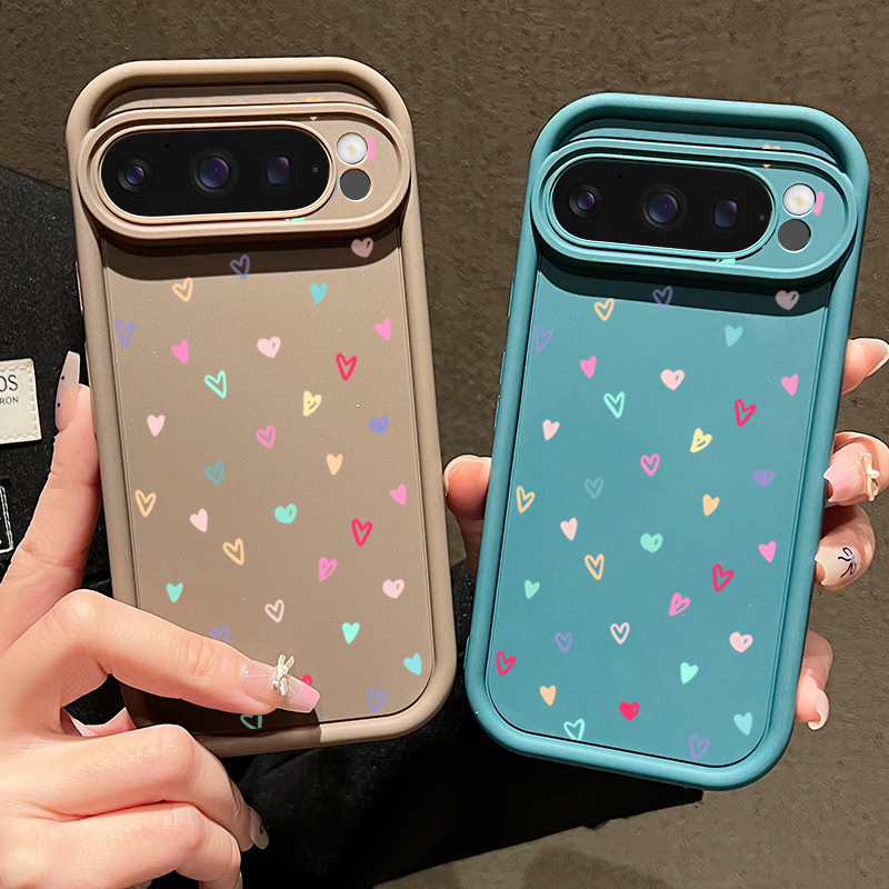 Kleurrijke Kleine Harten Zacht - Phone Cases Google Pixel 9A recensie en prijs