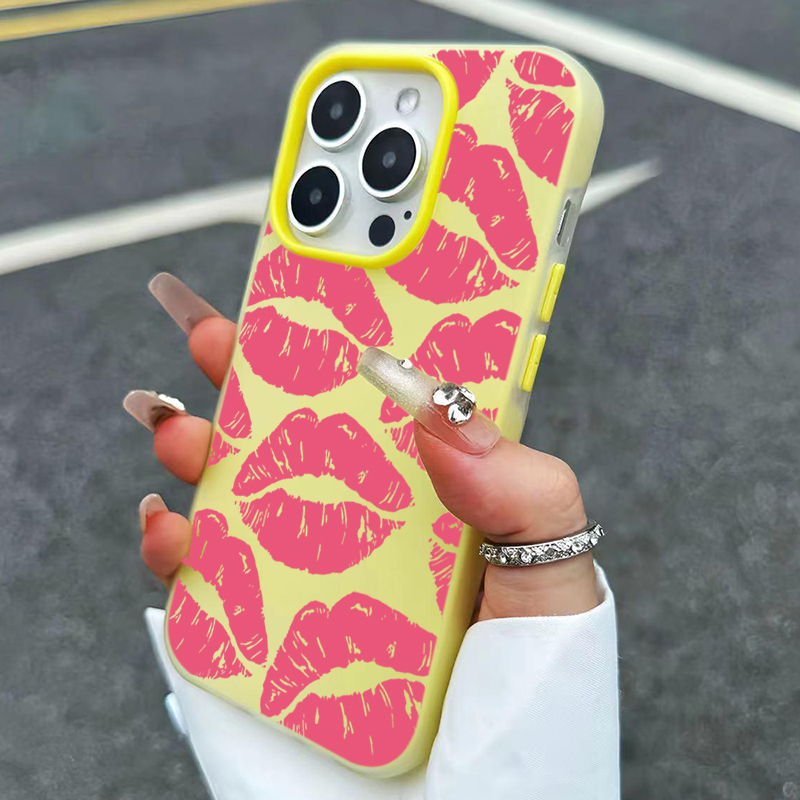 Sexy meisje roze lippen patroo - Phone Cases For Girls recensie en prijs