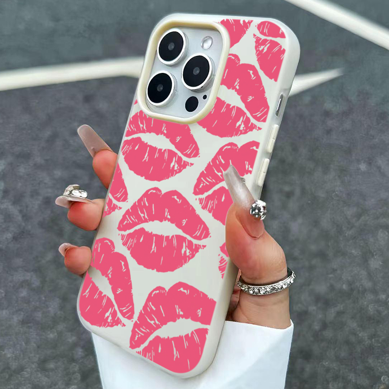 Sexy meisje roze lippen patroo - Phone Cases For Girls recensie en prijs