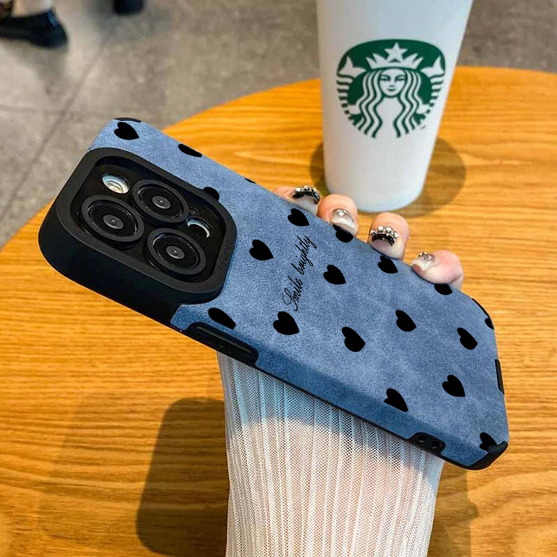 Nieuwe luxe zwarte liefde hart - Phone Cases For Girls recensie en prijs