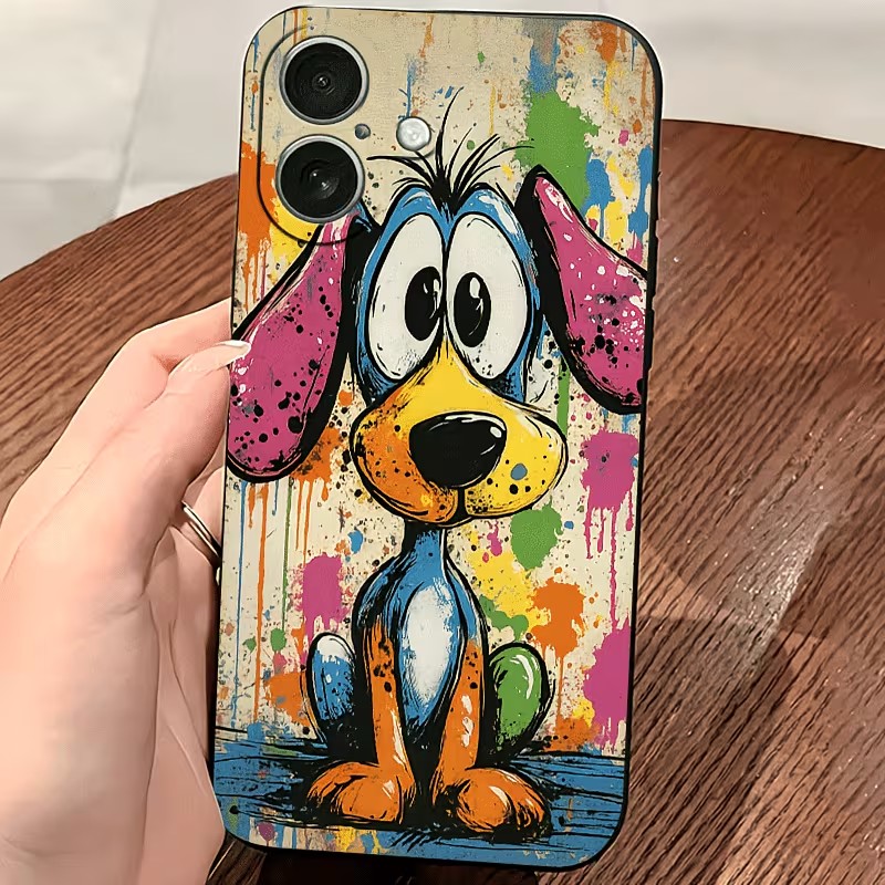 Graffiti gekleurde puppy TPU t - Phone Cases For Iphone 15 recensie en prijs