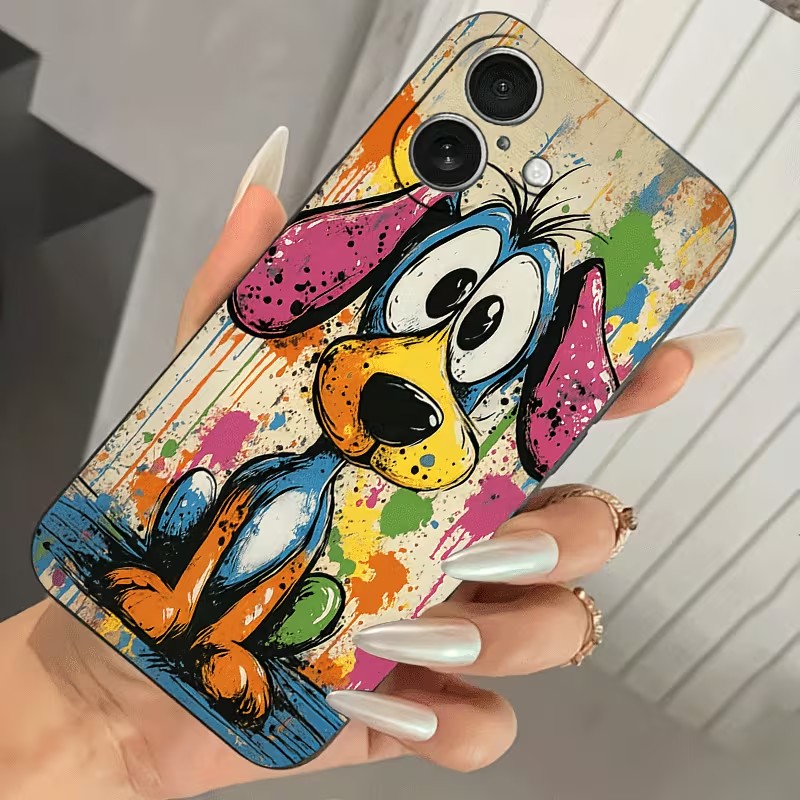 Graffiti gekleurde puppy TPU t - Phone Cases For Iphone 15 recensie en prijs