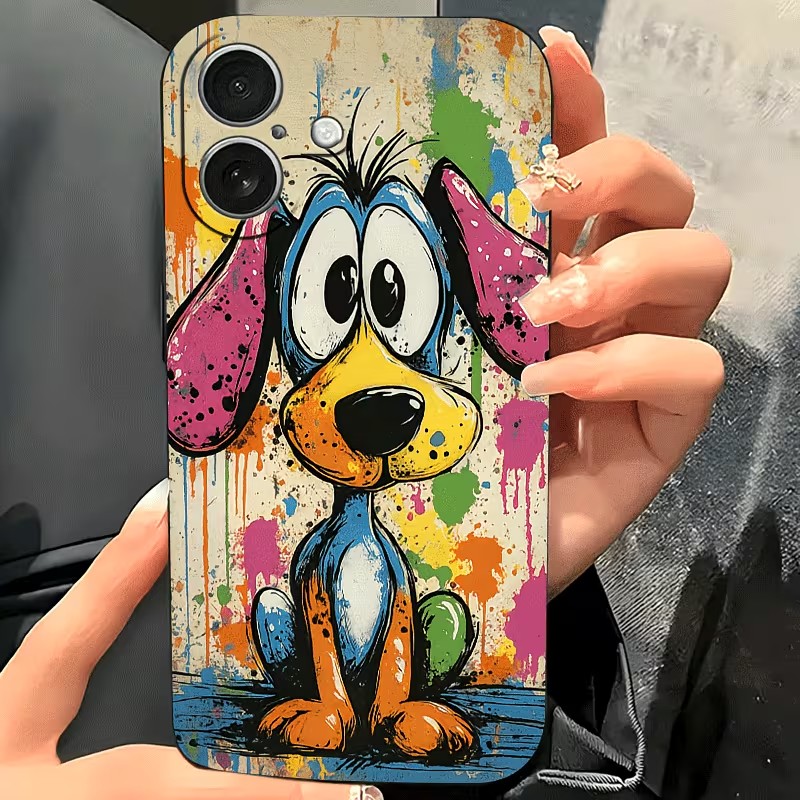 Graffiti gekleurde puppy TPU t - Phone Cases For Iphone 15 recensie en prijs