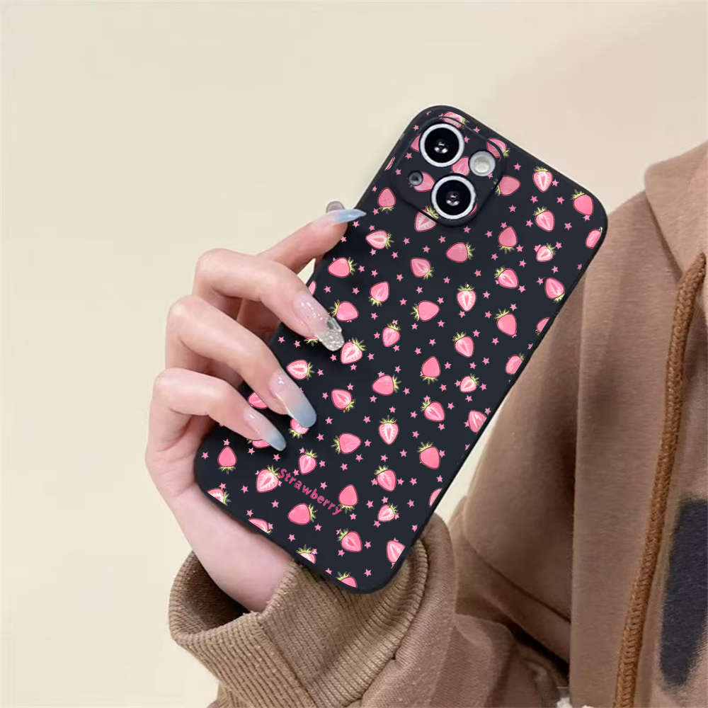 Schattige aardbei-geschilderde - Phone Cases For Iphone 15 recensie en prijs