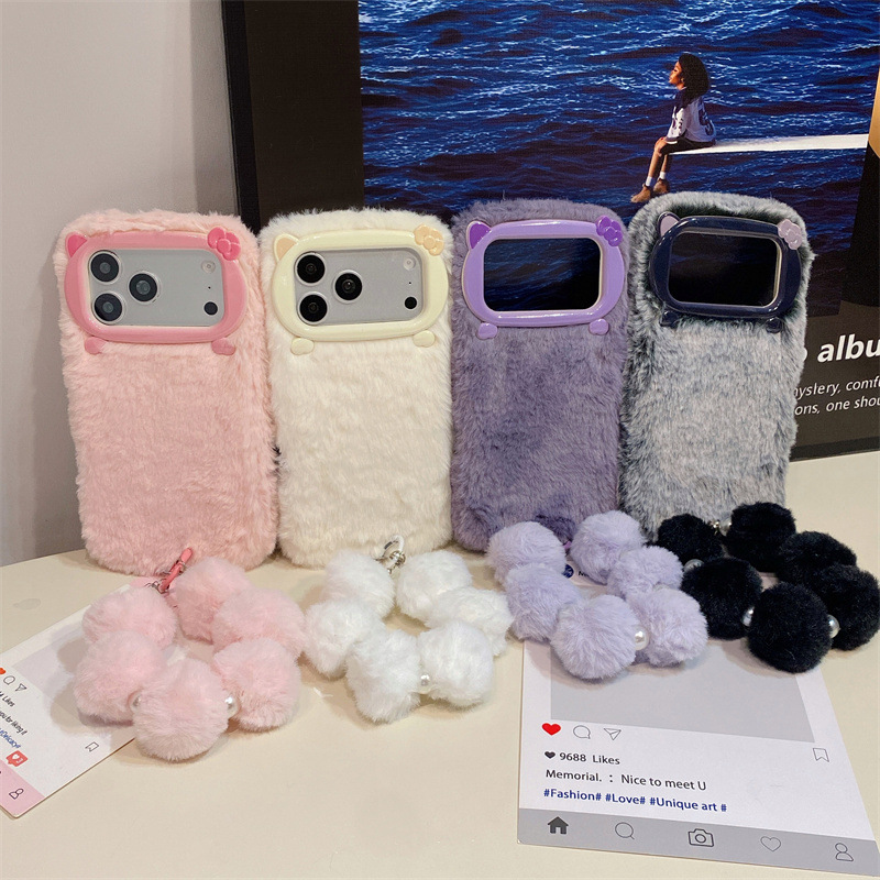 Luxe effenkleurige pluche tele - Phone Cases For Iphone 15 recensie en prijs