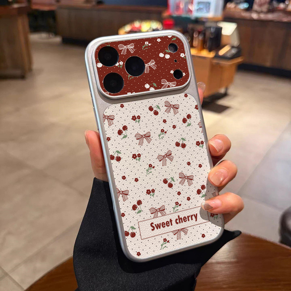 Zoete Kersen Lederen Telefoonh - Phone Cases Cherry recensie en prijs