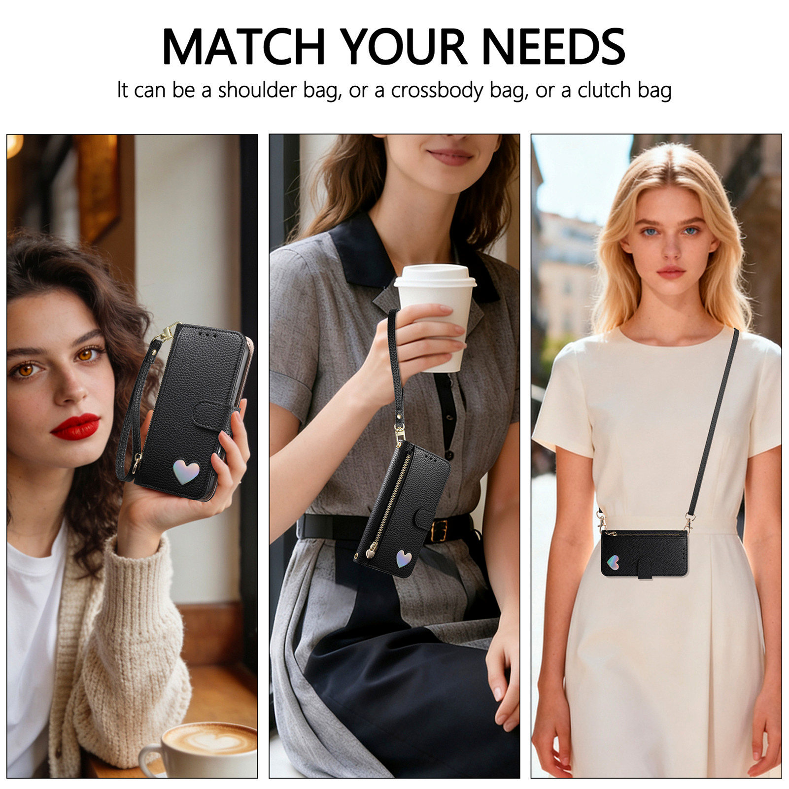 PU Leder Rits Crossbody Polsba - Phone Cases With Wallet recensie en prijs