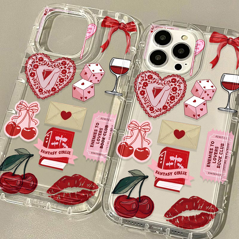 Koreaanse Leuke Cherry Bow Tel - Phone Cases Cherry recensie en prijs