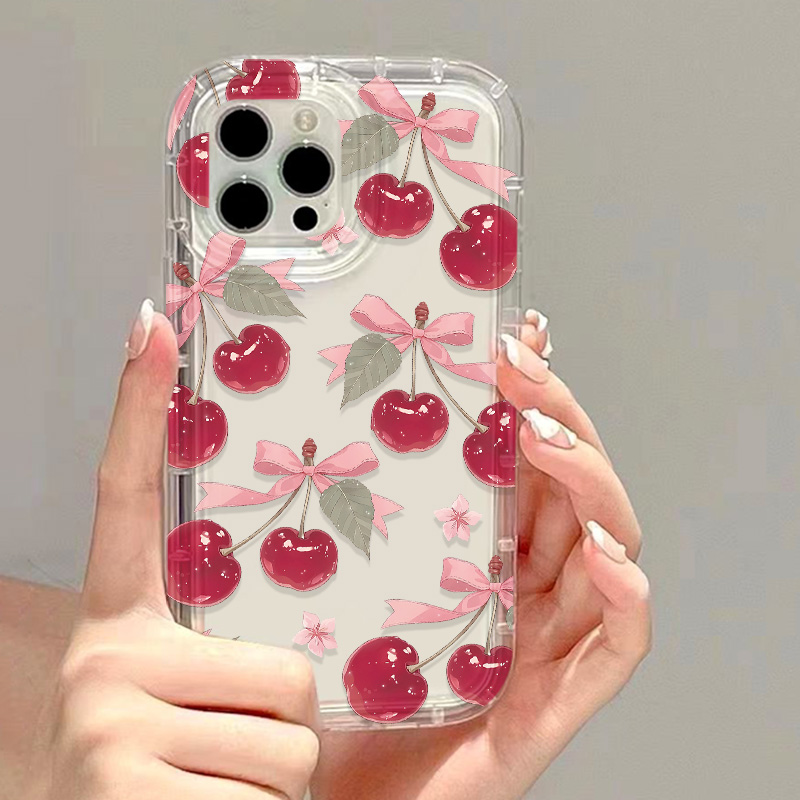 Koreaanse Leuke Cherry Bow Tel - Phone Cases Cherry recensie en prijs