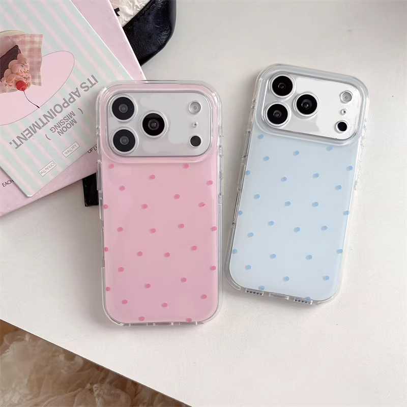 Koreaanse Ins Girl Simpele Bla - Phone Cases Polka Dot recensie en prijs