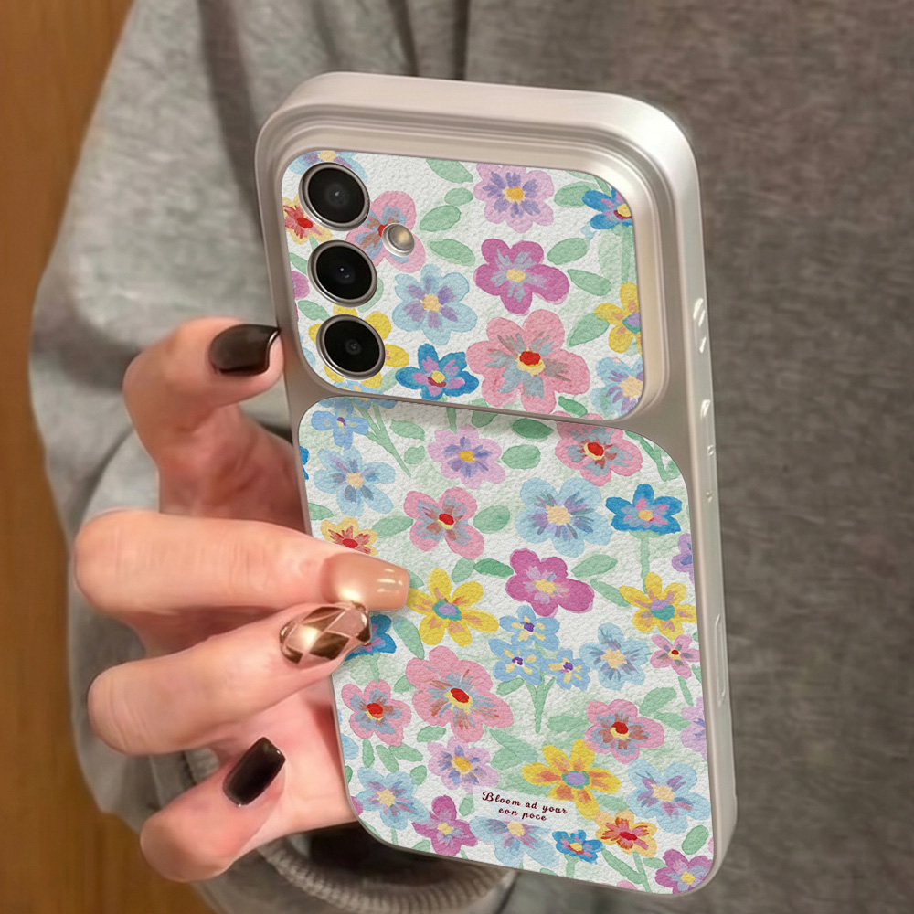 Kleurrijke bloemenleren telefo - Phone Cases For Samsung recensie en prijs