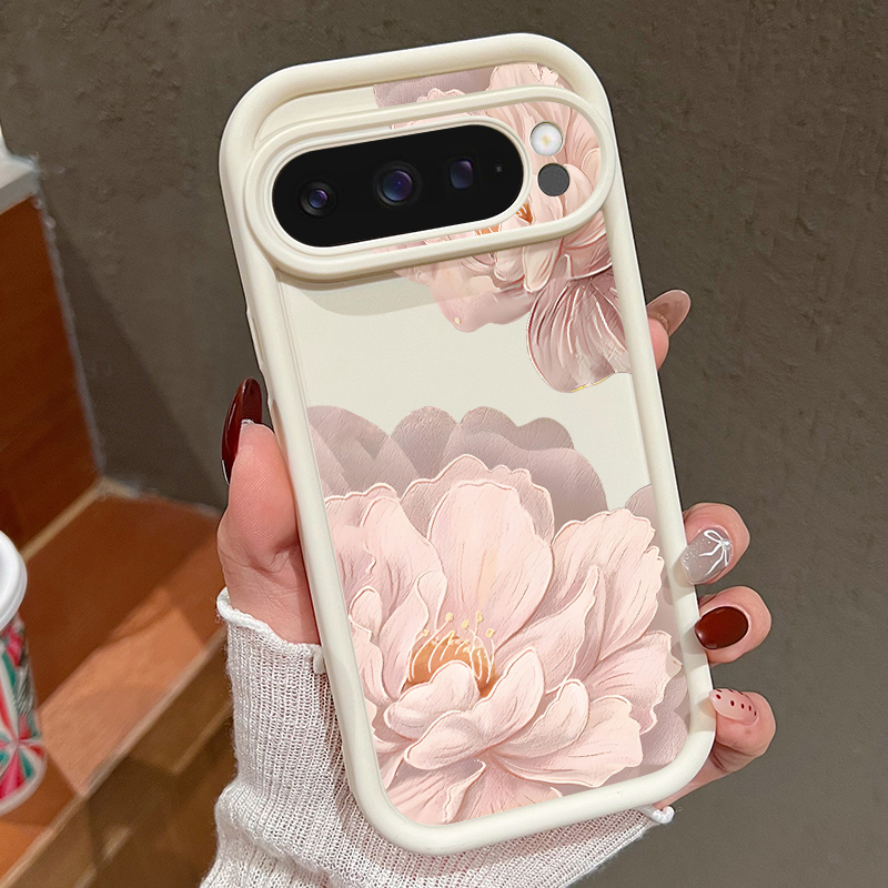 Roze bloemenpatroon zachte TPU - Phone Cases Google Pixel 9A recensie en prijs