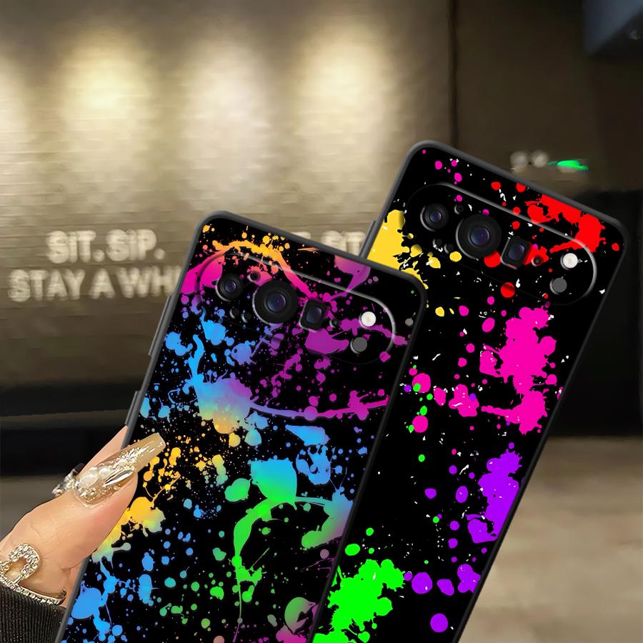 Regenboog Verf Spatten Funda T - Phone Cases Google Pixel 9A recensie en prijs