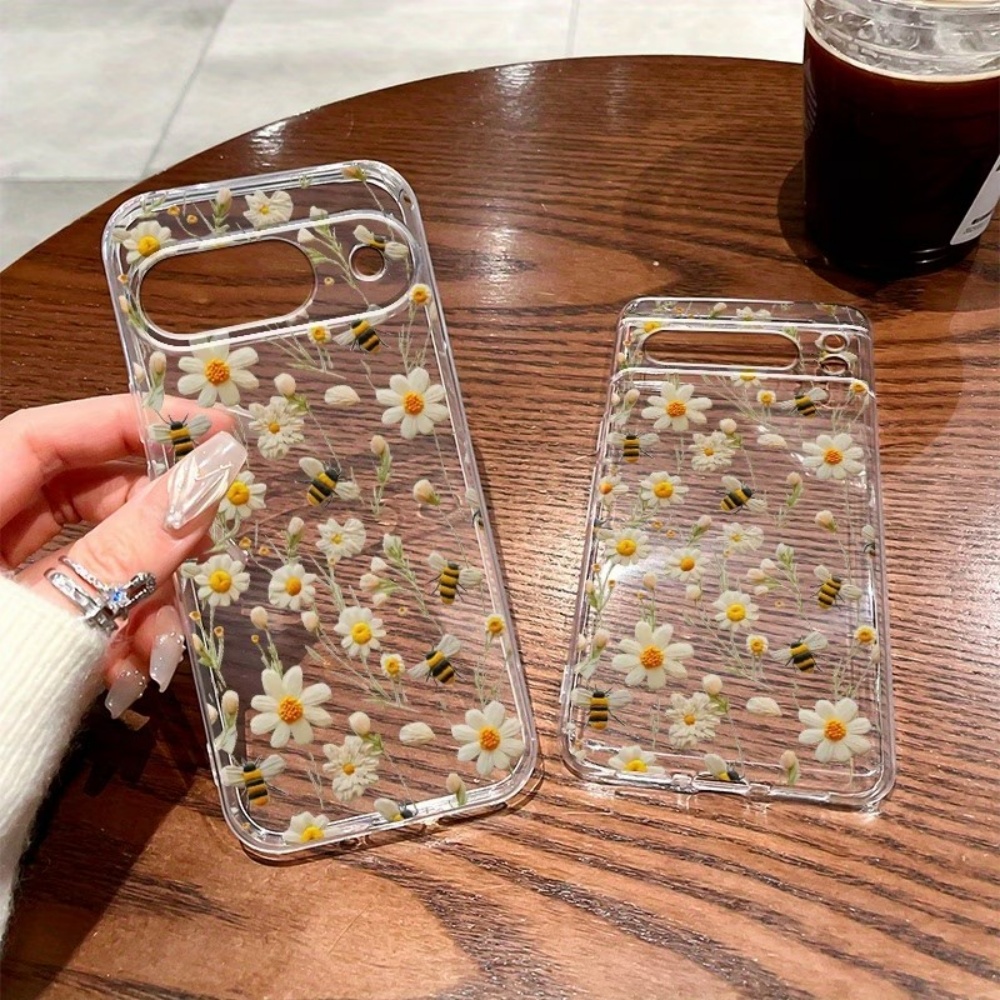 Schattig honingbij-bloemenpatr - Phone Cases Google Pixel 9A recensie en prijs
