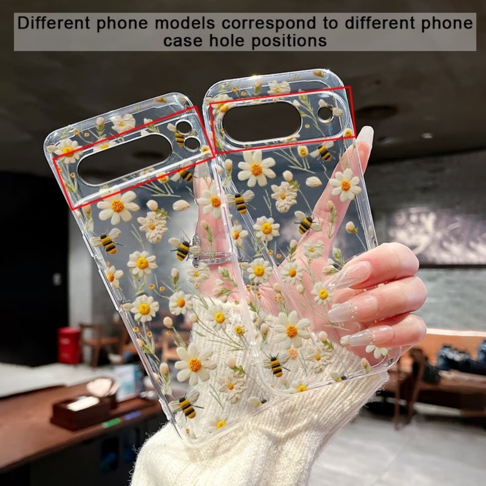 Schattig honingbij-bloemenpatr - Phone Cases Google Pixel 9A recensie en prijs