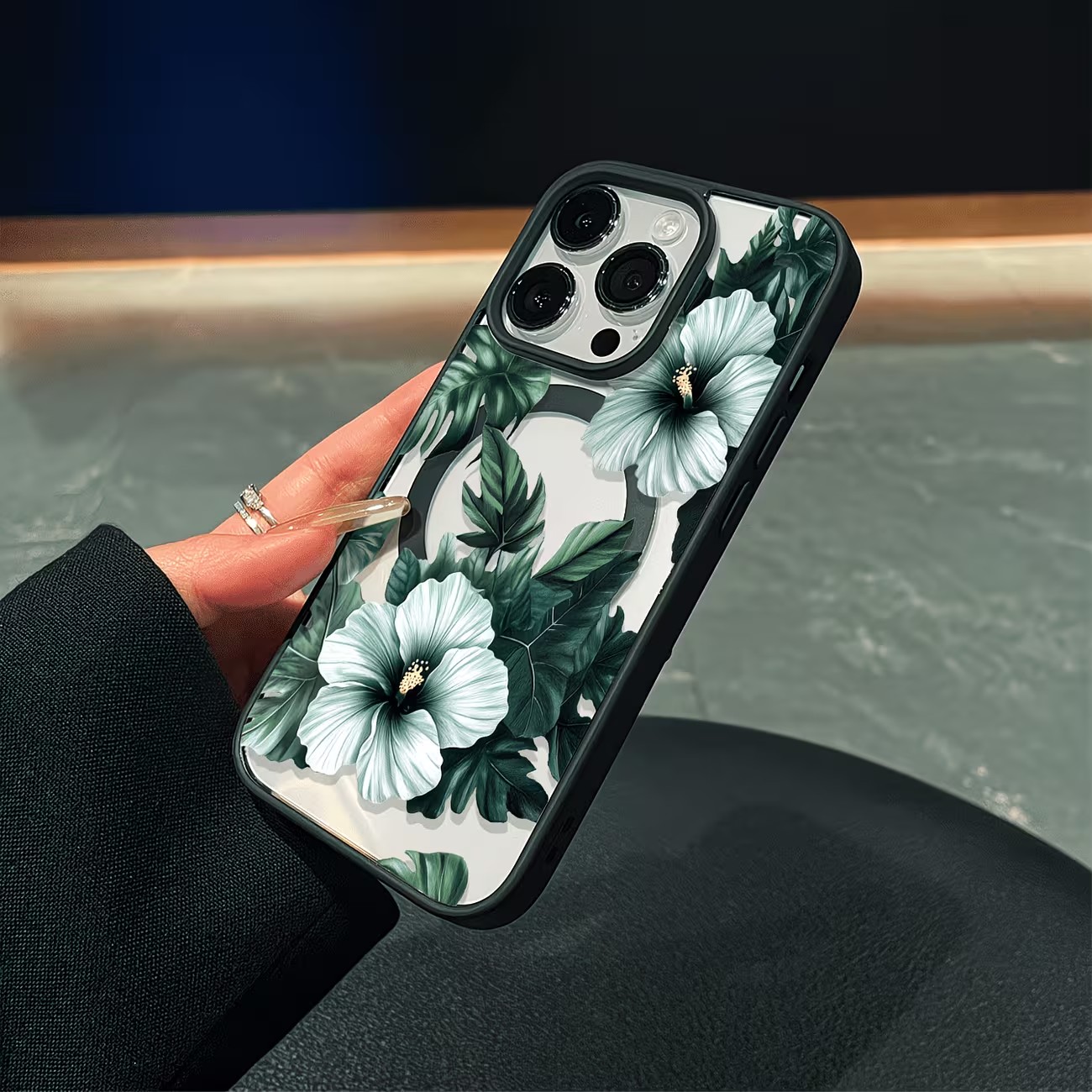 Groene bloemenprint telefoonho - Phone Cases Green recensie en prijs